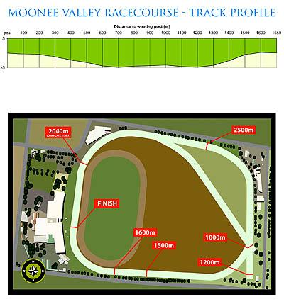 ムーニーヴァレー競馬場コース図